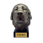 Bronze Hund Statue 06 "Neufundland"